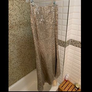 Anthropologie sequined long skirt
